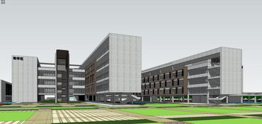 精品現代某中學建筑及景觀設計方案SU模型圖下載